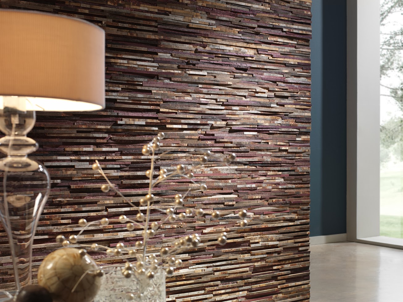 brick slate effect faux stones wall coverings wall panels contemporary interior