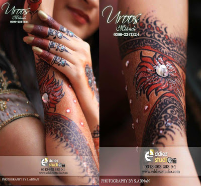 احدث نقوش حنه ملونه ,Bridal Mehndi designs 2012 Beautiful+mehndi+design+-8