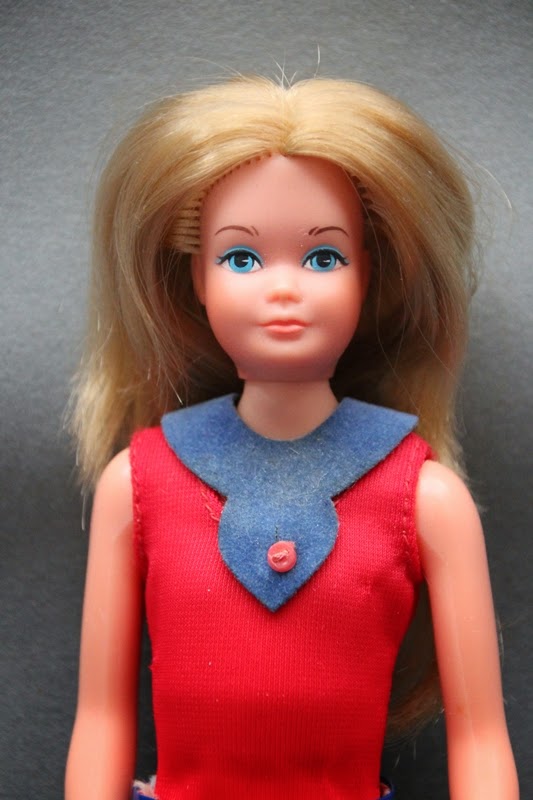 GROWING UP SKIPPER Barbie doll with original outfit, red flats
