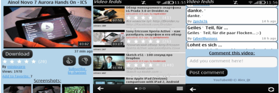 YouTubeHD 1.1.1 Symbian^3 Anna Belle YouTubeHD+1.1.1