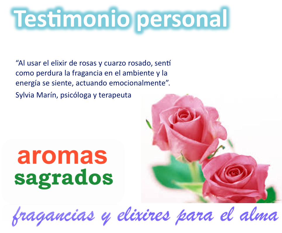 Testimonio personal. Aromas Sagrados