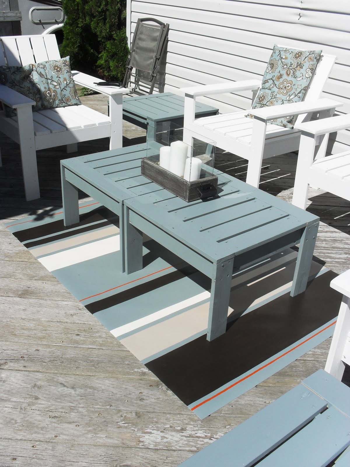 Home Frosting Outdoor Floorcloth