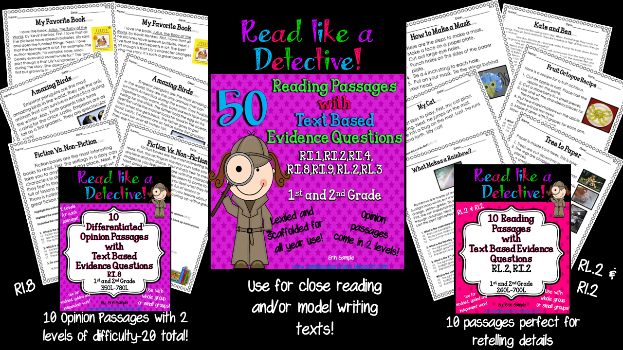 detective read passages differentiated ri opinion focus total