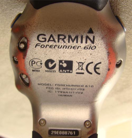 garmin forerunner 610 nao carrega