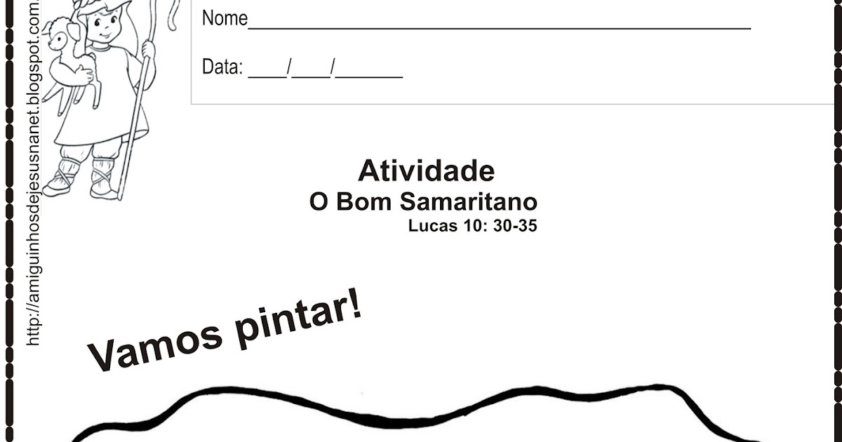 tia lu e os amiguinhos de jesus o bom samaritano para colorir