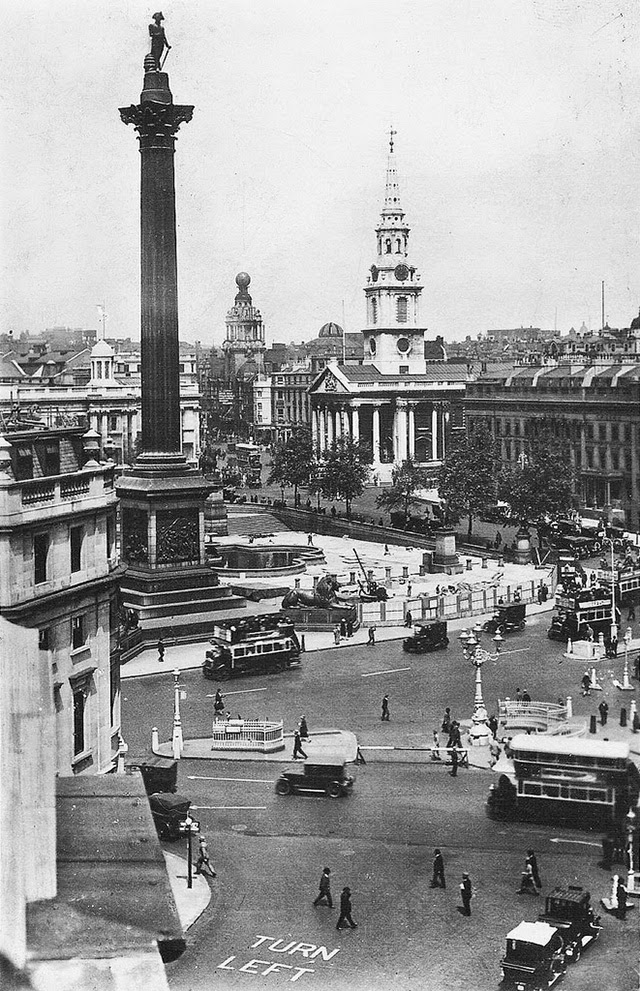 Fascinating Historical Picture of Trafalgar Square on 4/26/1926 