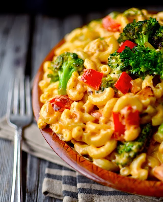 Confetti Macaroni in Spicy Cream Sauce Recipe Index Yammie's Noshery