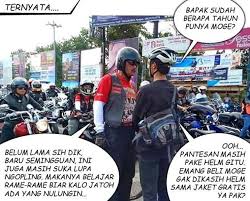 Meme Lucu Gambar Meme Unik dan Aneh Konvoi Motor Gede (MOGE) di Jogja.