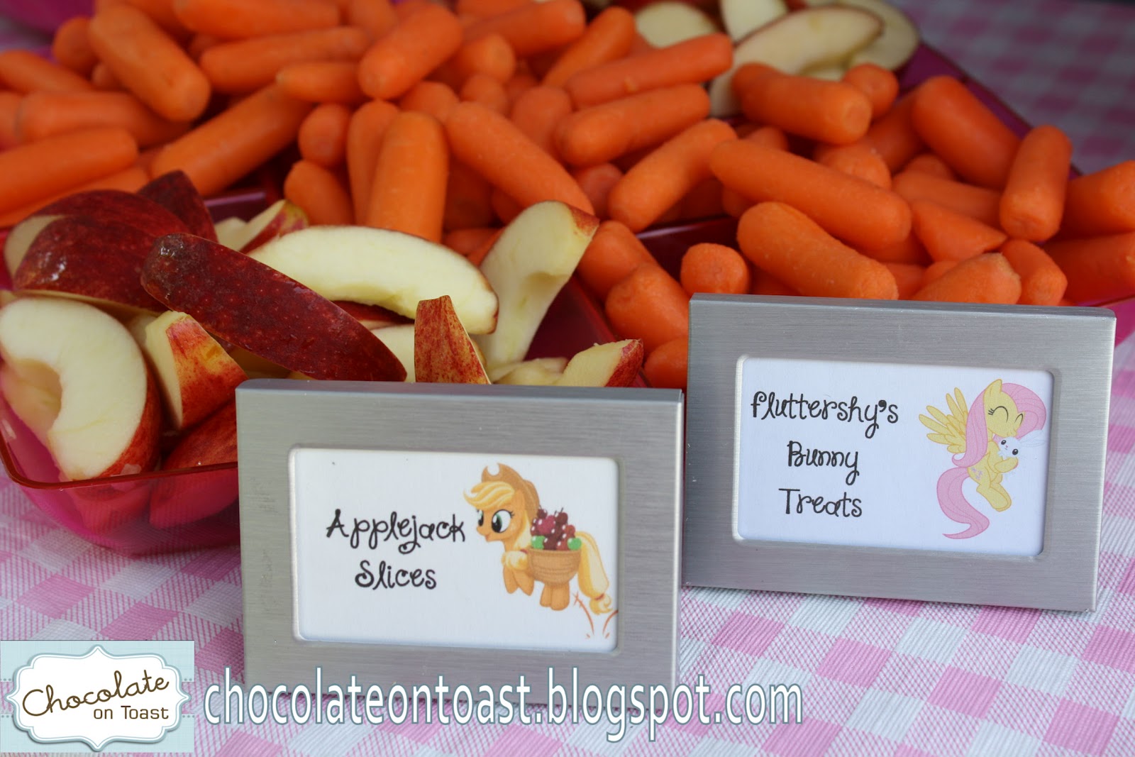 But Back To The Party We Came Up With Snacks Named After Main Characters There Were Applejack Slices Fluttershys Bunny Treats Rainbow Dash Fish