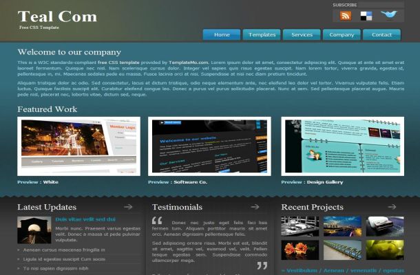 Blue Green Abstract Jquery CSS Website Template Blue Green Abstract Jquery CSS Website Template