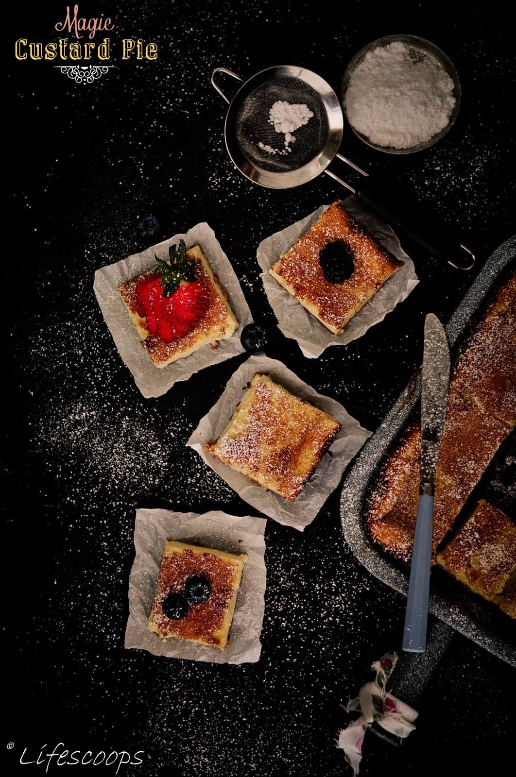 Life Scoops Insanely Easy Magic Custard Pie