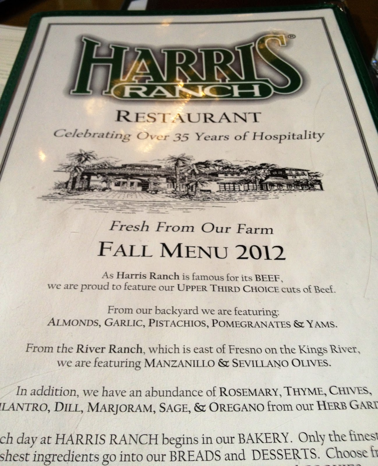 Herding to the Cattle Call Harris Ranch Restaurant