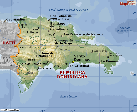 MAPA DE LA REP. DOMINICANA