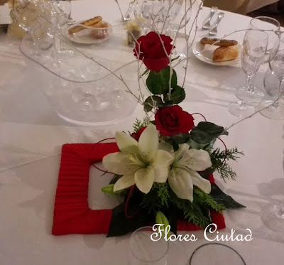 Flores Ciutad - Decoración banquete boda