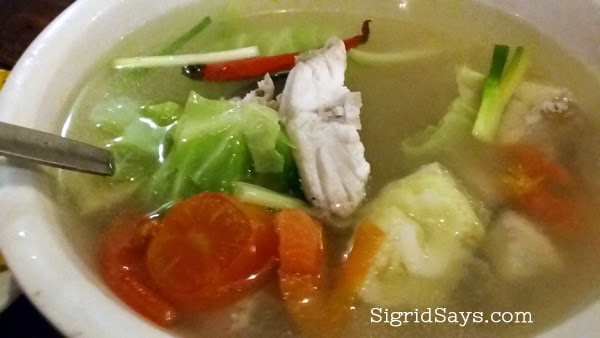 Enting's Restaurant- Bacolod restaurants - fish sinigang