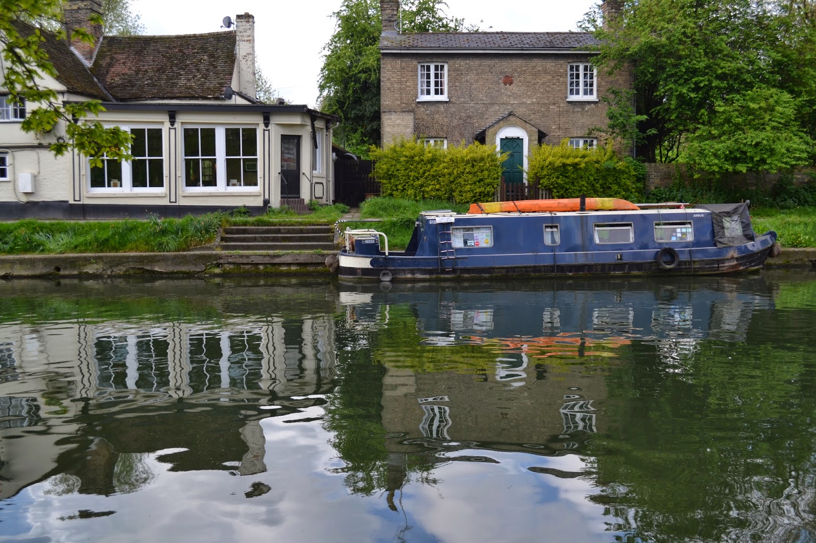 House Boats on the Cam River, Cambridge