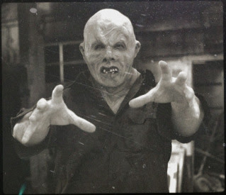 Richard Brooker (Jason Voorhees) in the Stan Winston mask in Friday the 13th: Part III