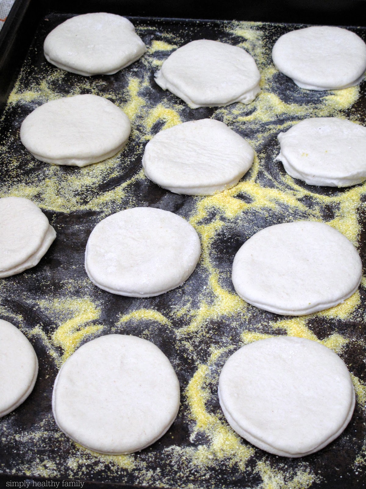 the beauty of sharing Home Made Sour Dough English Muffins {How to