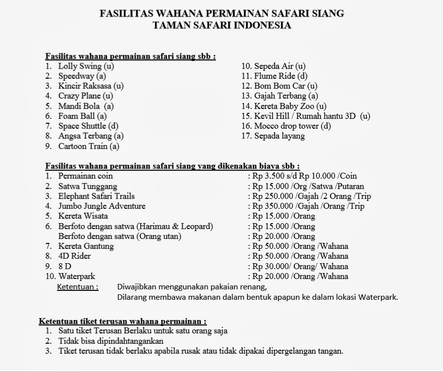 Tiket Taman Safari Maret - Tiket Taman Safari Maret -