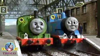 Knapford station peep peep Percy the small engine and Thomas the train and the Birthday picnic party