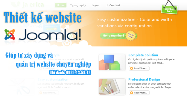 học Joomla ở đâu, Joomla, Thiết kế website