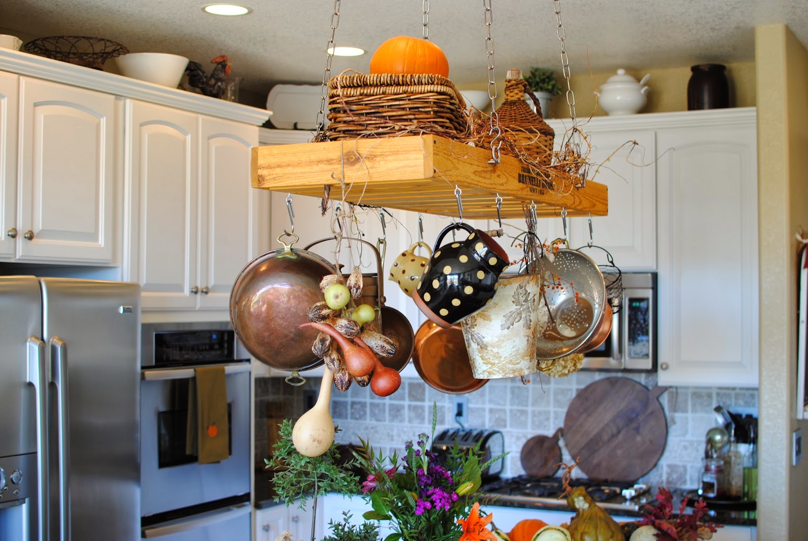 Edna faye creations: rustic pot racks and ladders