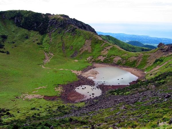 Jeju Island is a volcanic island created entirely from volcanic 