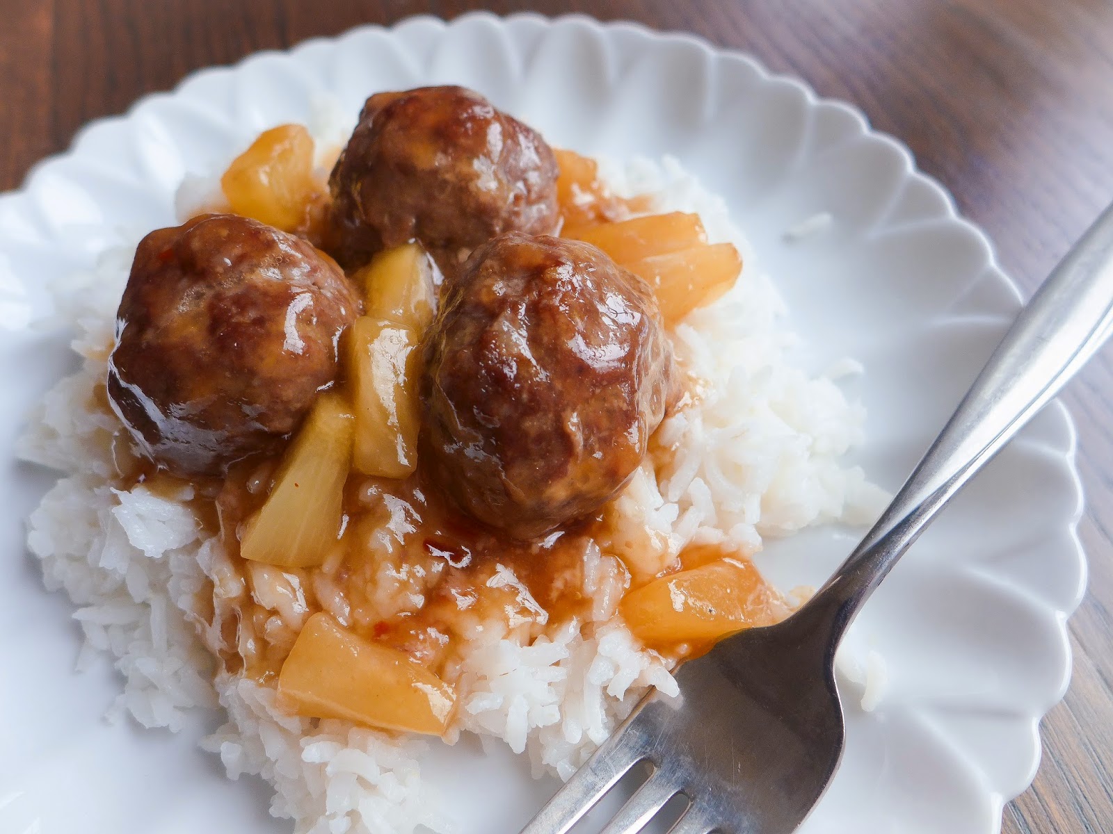 Dimples & Delights Sweet & Sour Pineapple Meatballs