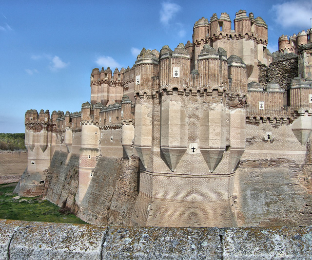 Castillo de Coca, Segovia, España.