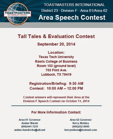 toastmasters in lubbock 2014 toastmasters speech contest flyer
