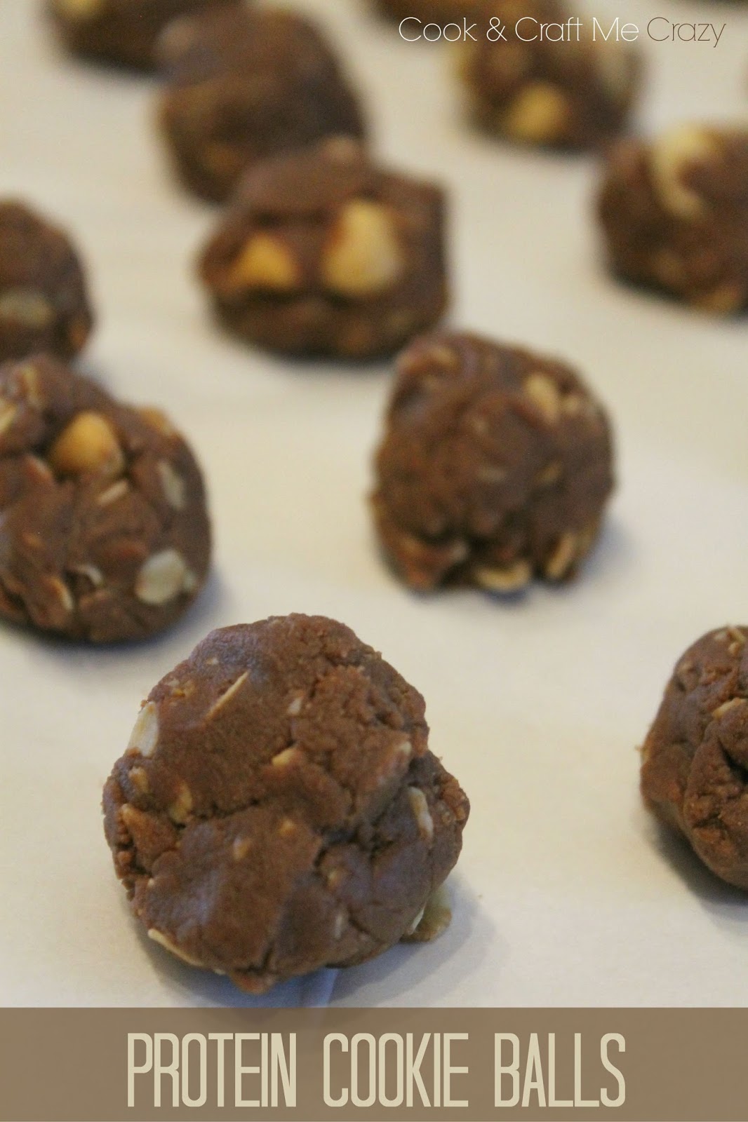 Cook and Craft Me Crazy Protein Cookie Balls