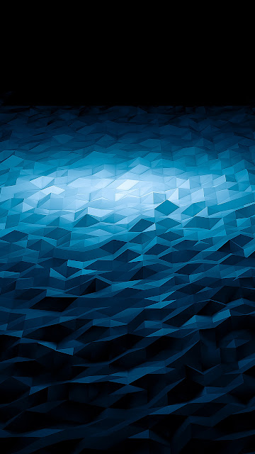 Android Image Wallpaper Abstract Blue Trianlges Waves Render