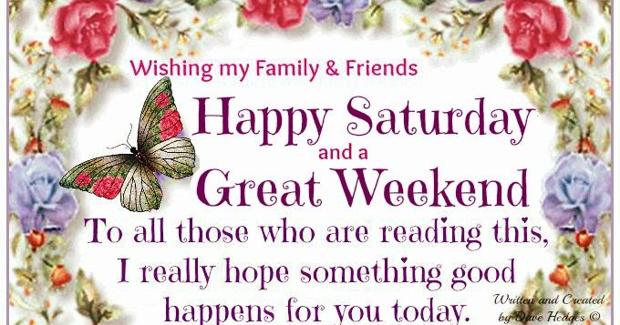 Have a Happy Saturday