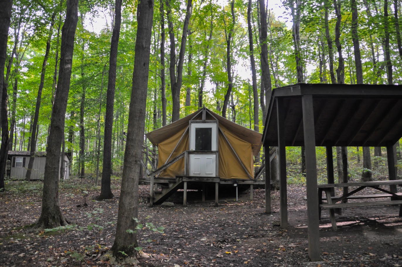 Walled Tent in Ohiopyle State Park