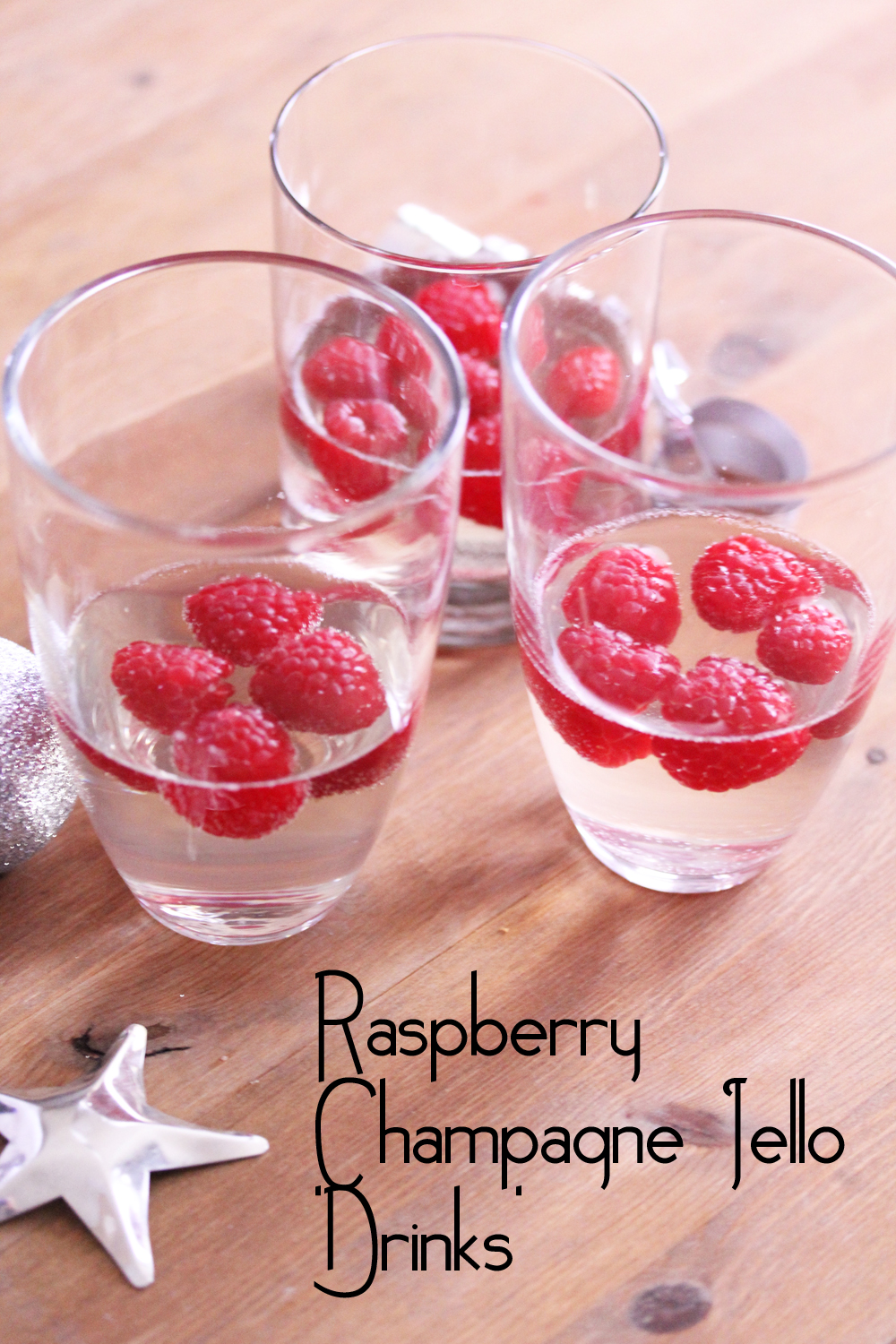 Raspberry Champagne Jello Shots Sweet Peas and Saffron