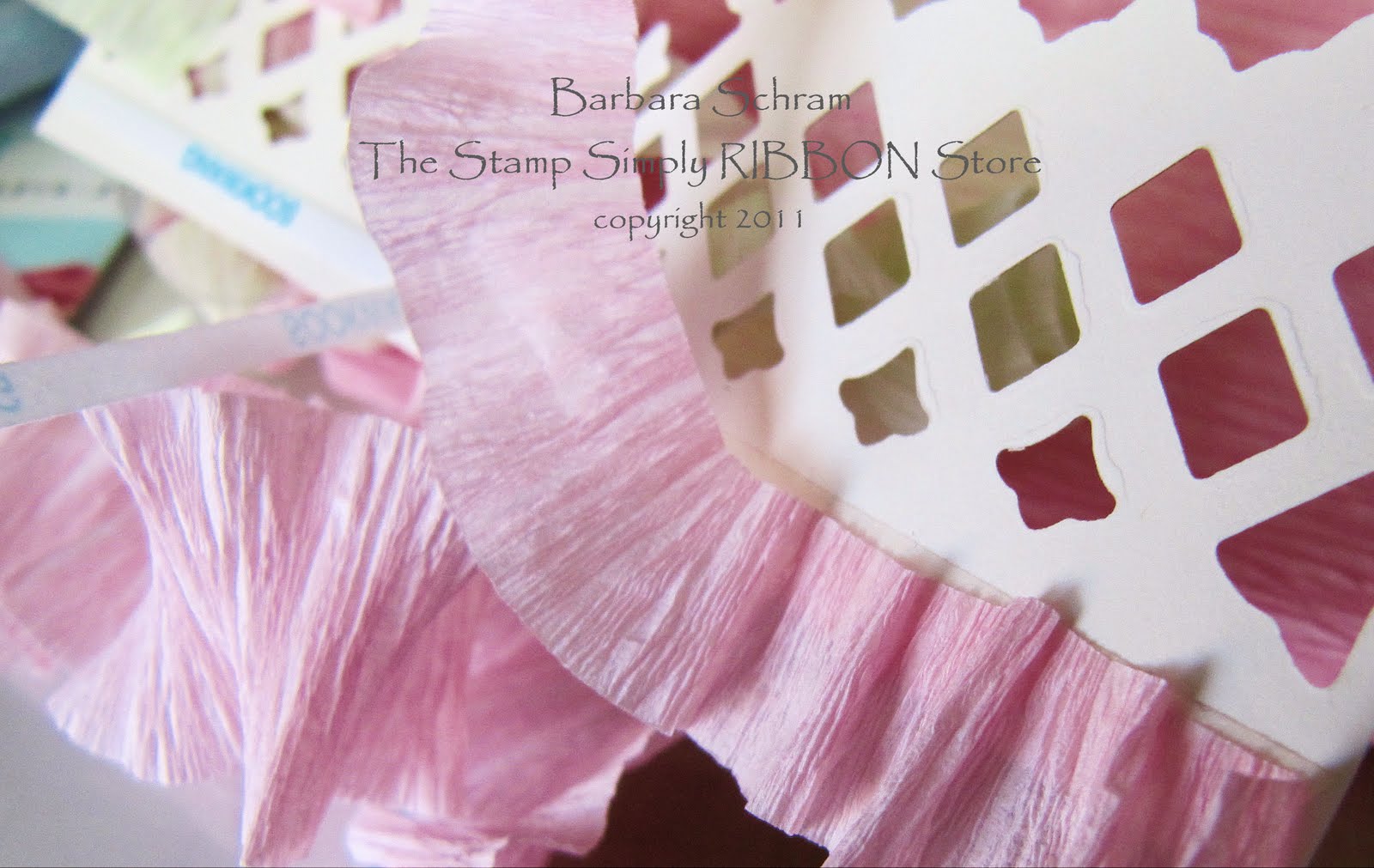 4 Packages Crepe Paper Embellishments Ribbons and Ruffles