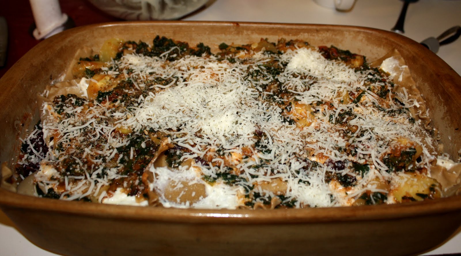Little Mrs. Married GreekStyle Vegetarian Lasagna