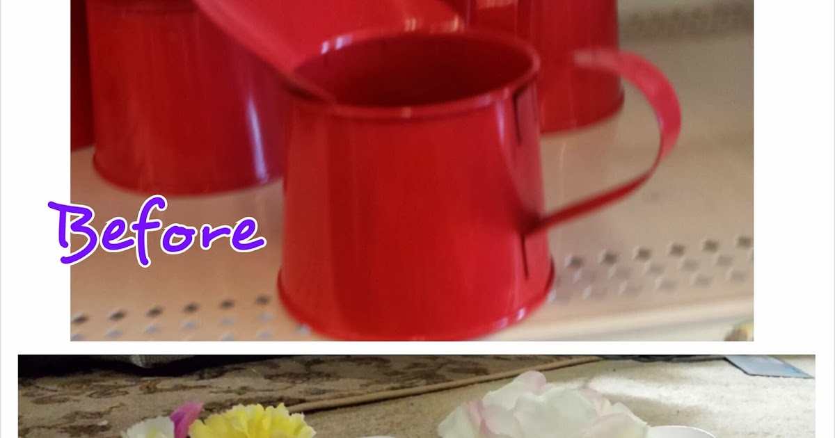 Elle's Crafty Space Dollar Store Craft Mini Watering Can