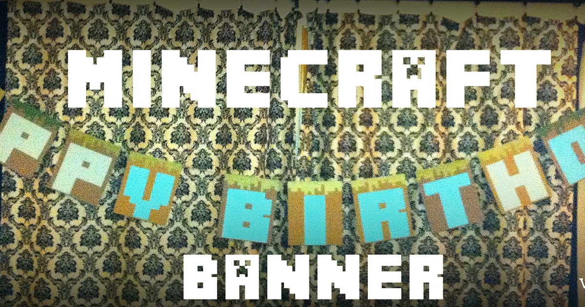 La Vida es Bella Minecraft Bday Banner