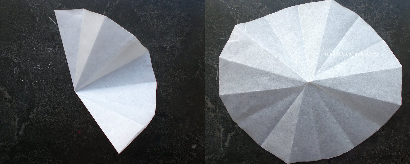 My Little Expat Kitchen How to make a baking (parchment) paper circle