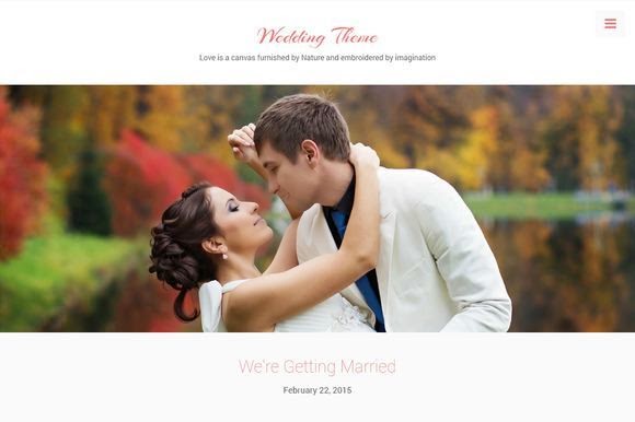 elegant WordPress theme to build a beautiful wedding website