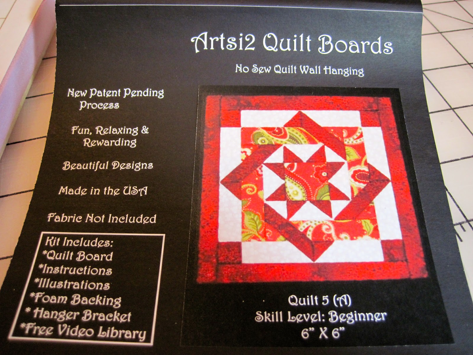 No Sew Quilt Board Sylvia's Stitches