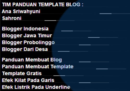 Membuat Efek Kilat/Listrik Pada Link Garis:Underline Blog Membuat Efek Kilat/Listrik Pada Link Garis:Underline Blog