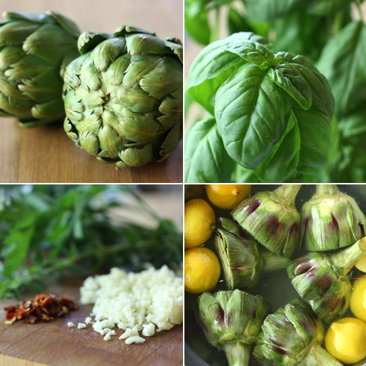 lisa is cooking Romanstyle Artichokes