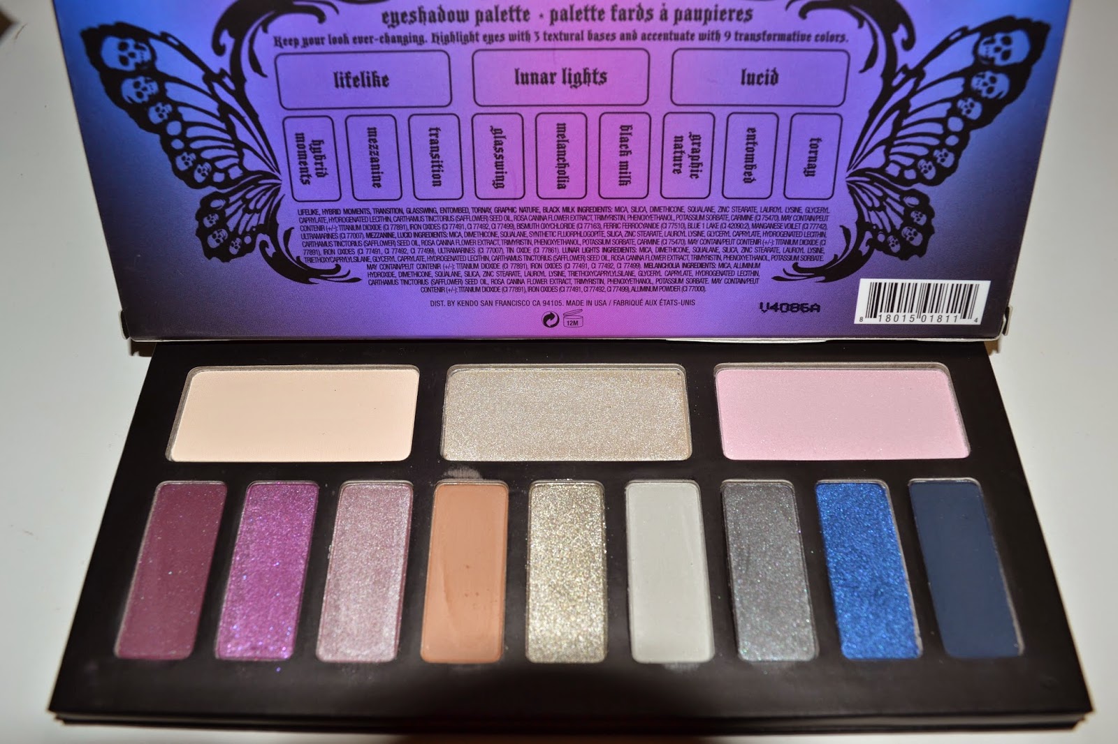 MakeupMaiWorld Kat Von D Chrysalis Eyeshadow Palette First Impression