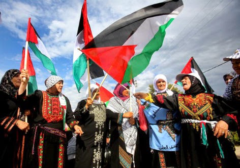 Nakba Palestinos se manifestam no dia da Al Nakba