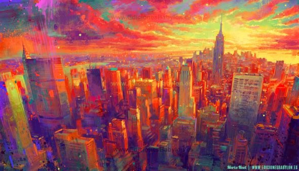 O impressionismo digital com toques de fantasia e ficção nas ilustrações de Marta Nael (Marta de Andrés) Marta de Andrés martanael deviantart ilustrações fantasia pinturas impressionismo digital