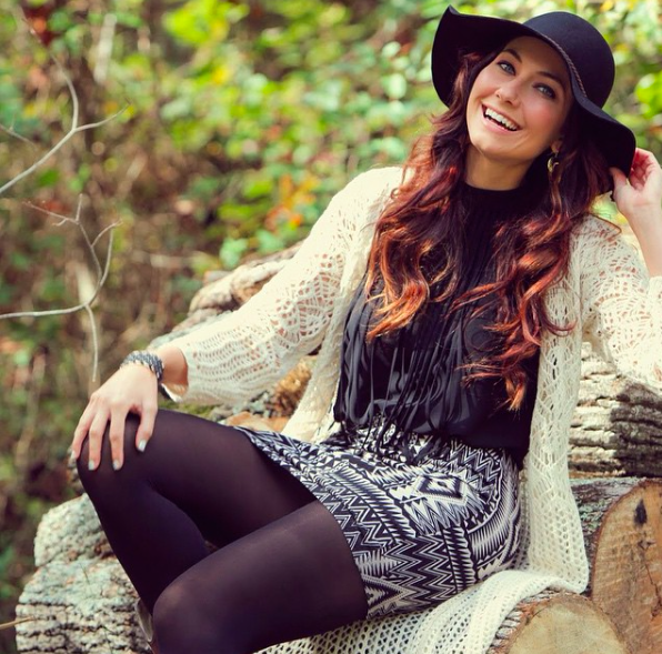 Amy West dressed for fall.