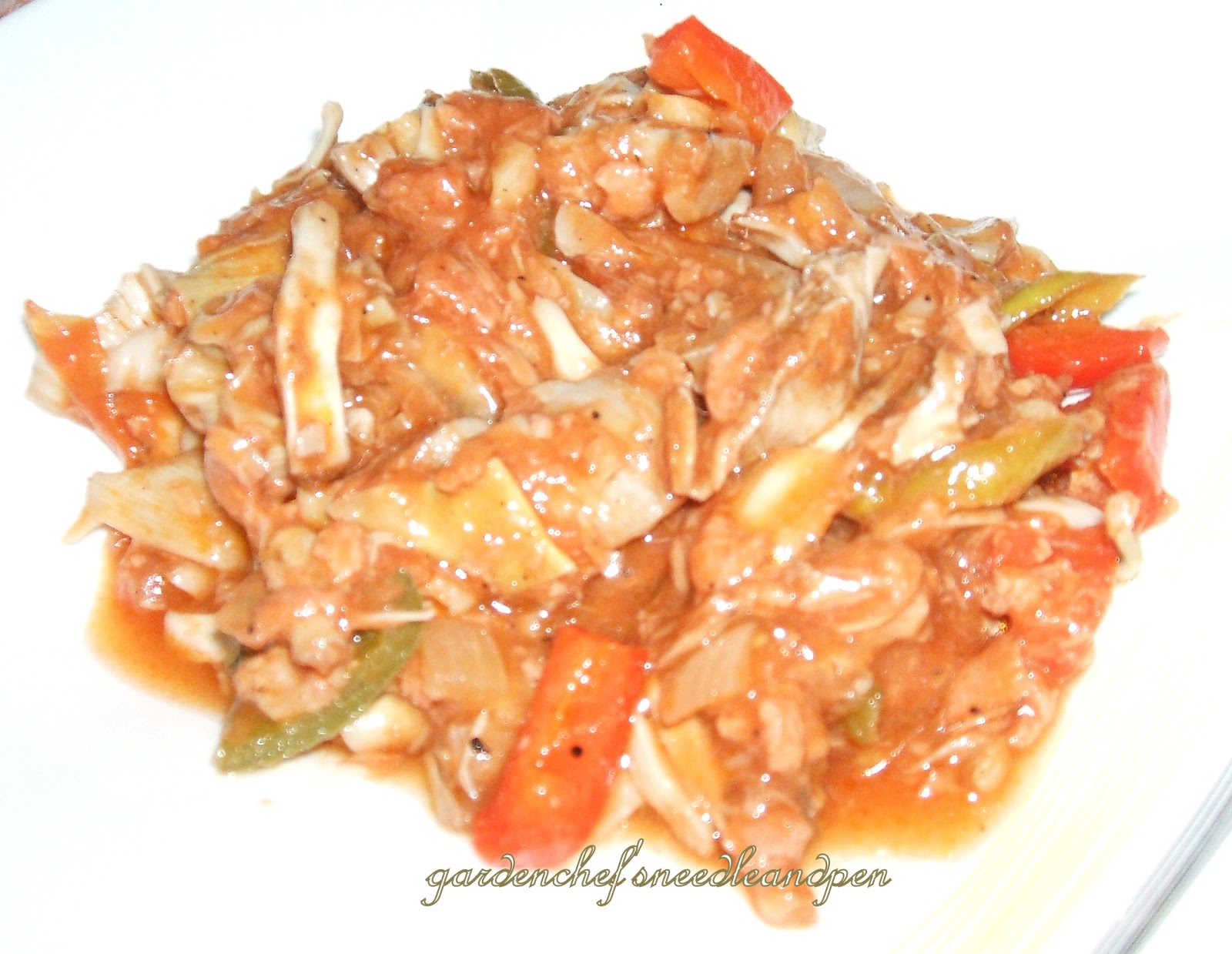 Garden Chef's Needle and Pen Corned Tuna Banana Blossom Sisig