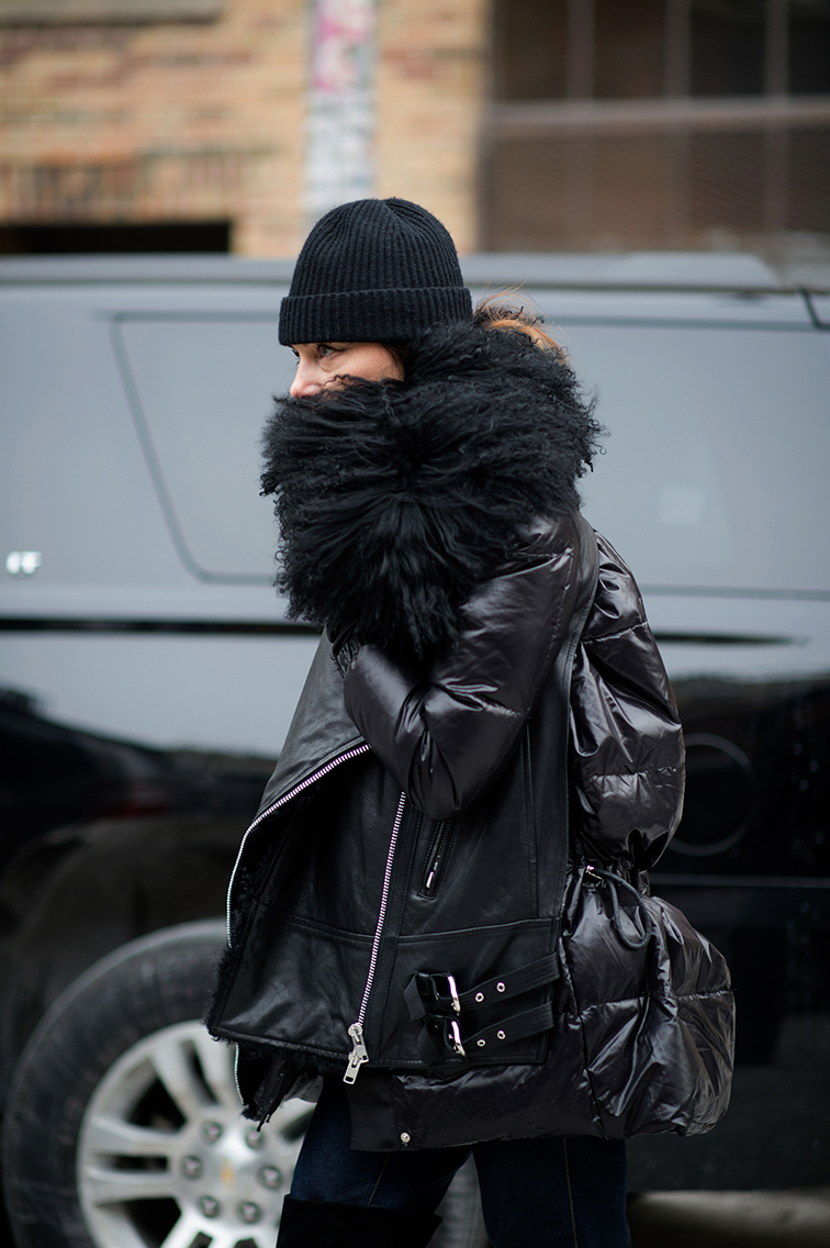 Sasa Thomann nyfw, leather, street style Sasa Thomann nyfw, leather, street style